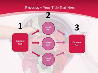 A Person Holding A Pile Of Clothes In A Washing Machine PowerPoint Template