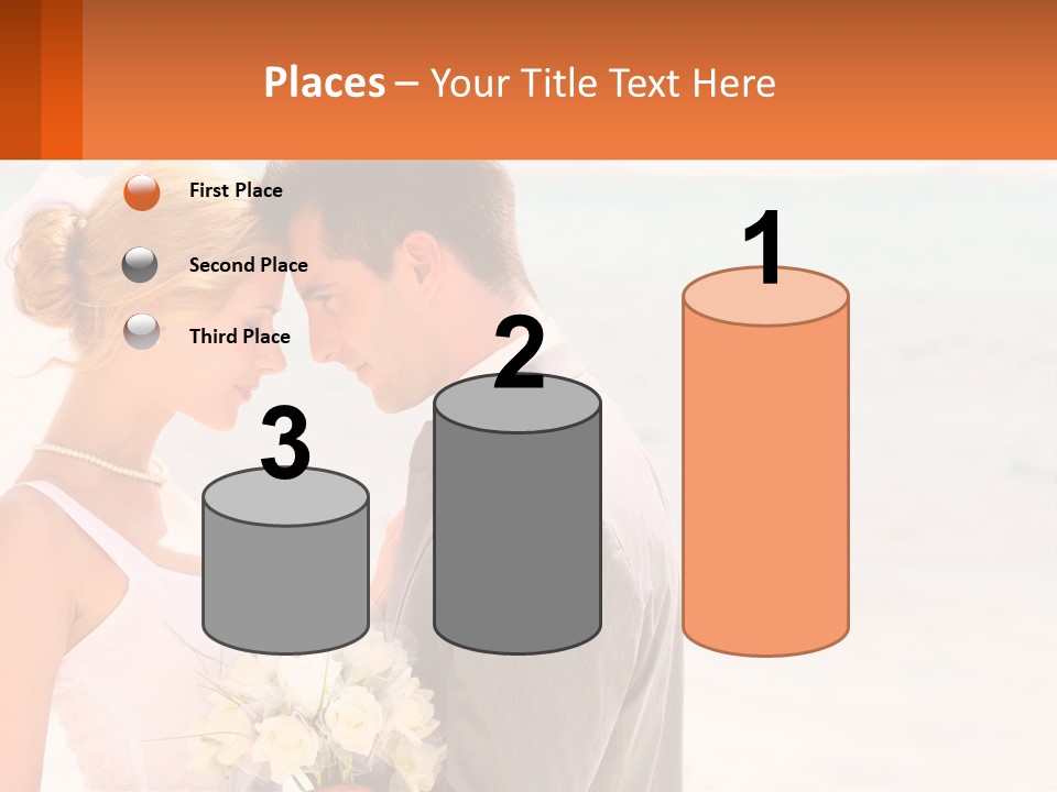 A Man And A Woman Standing Next To Each Other On A Beach PowerPoint Template