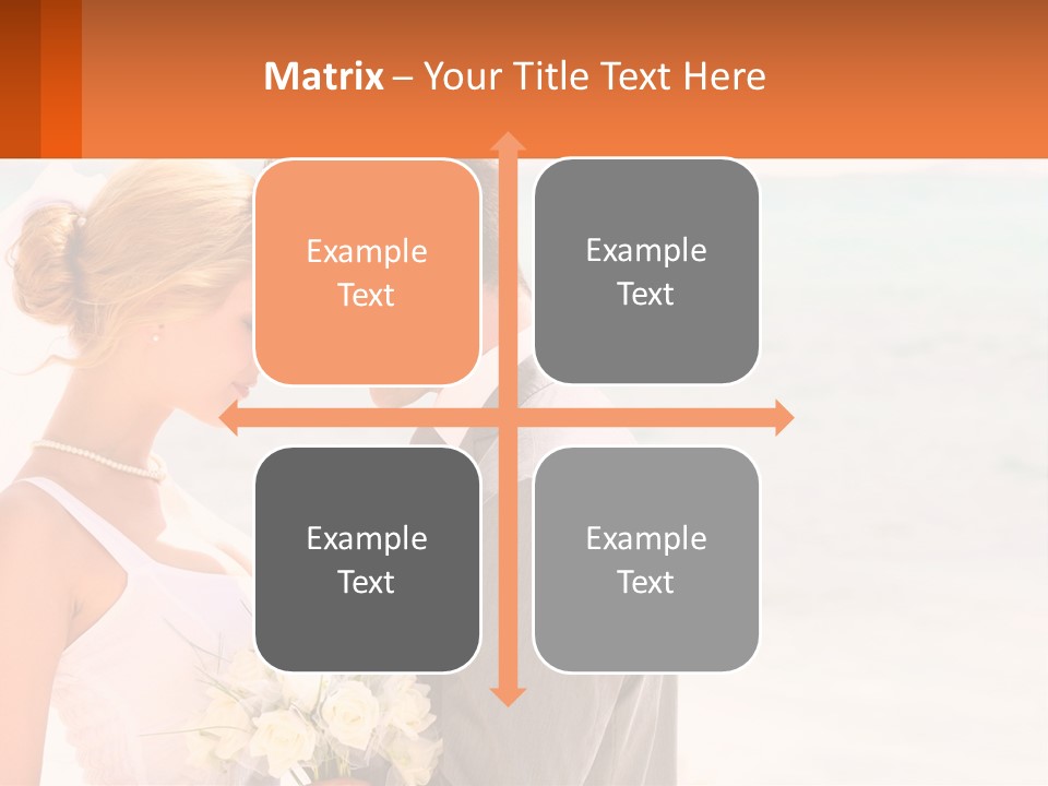 A Man And A Woman Standing Next To Each Other On A Beach PowerPoint Template