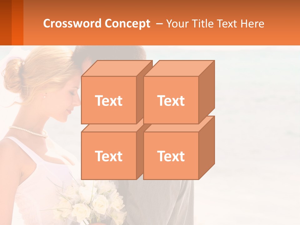 A Man And A Woman Standing Next To Each Other On A Beach PowerPoint Template