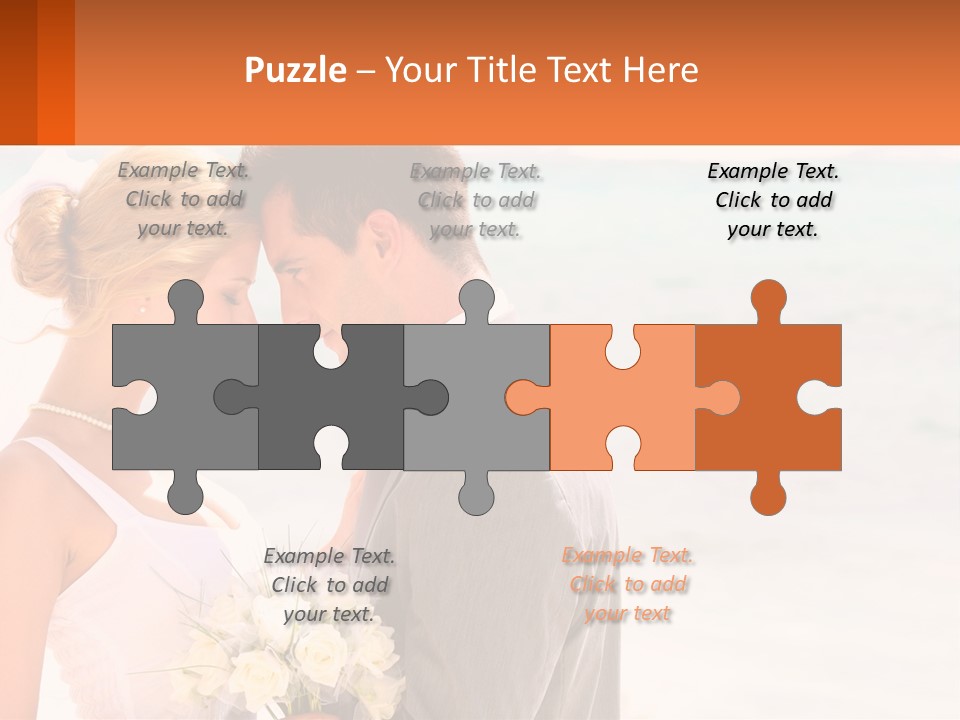 A Man And A Woman Standing Next To Each Other On A Beach PowerPoint Template