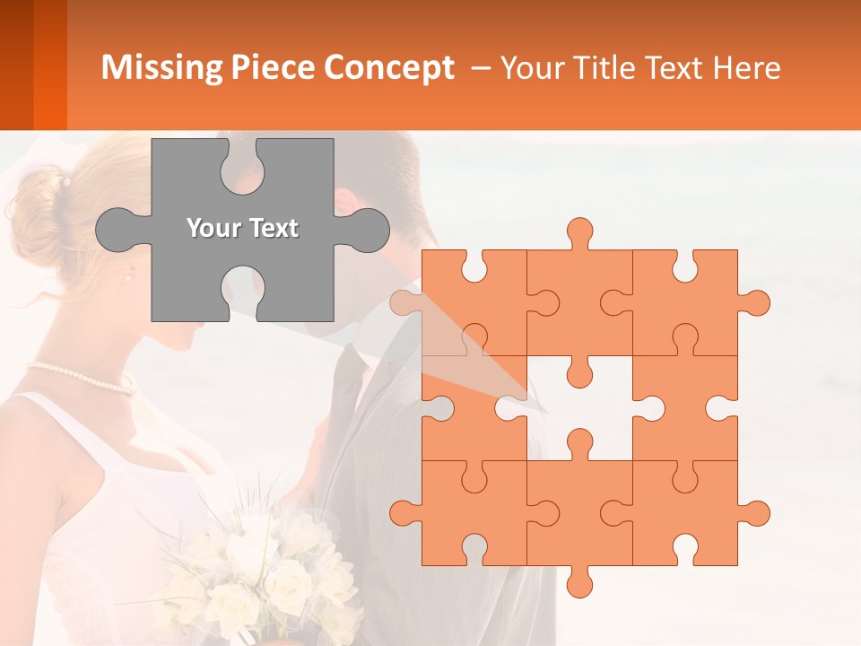 A Man And A Woman Standing Next To Each Other On A Beach PowerPoint Template