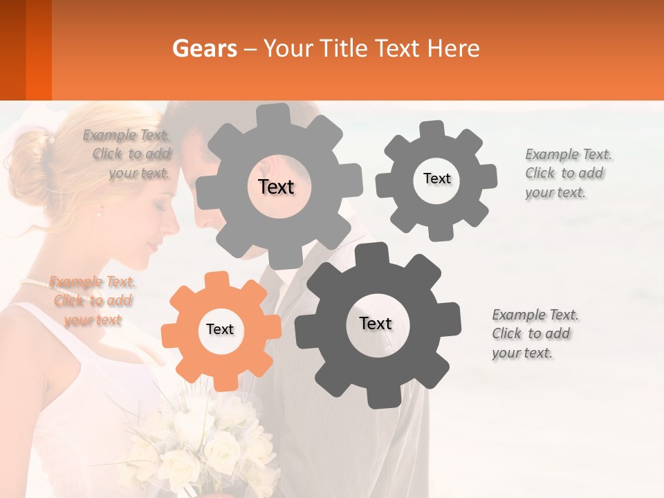 A Man And A Woman Standing Next To Each Other On A Beach PowerPoint Template