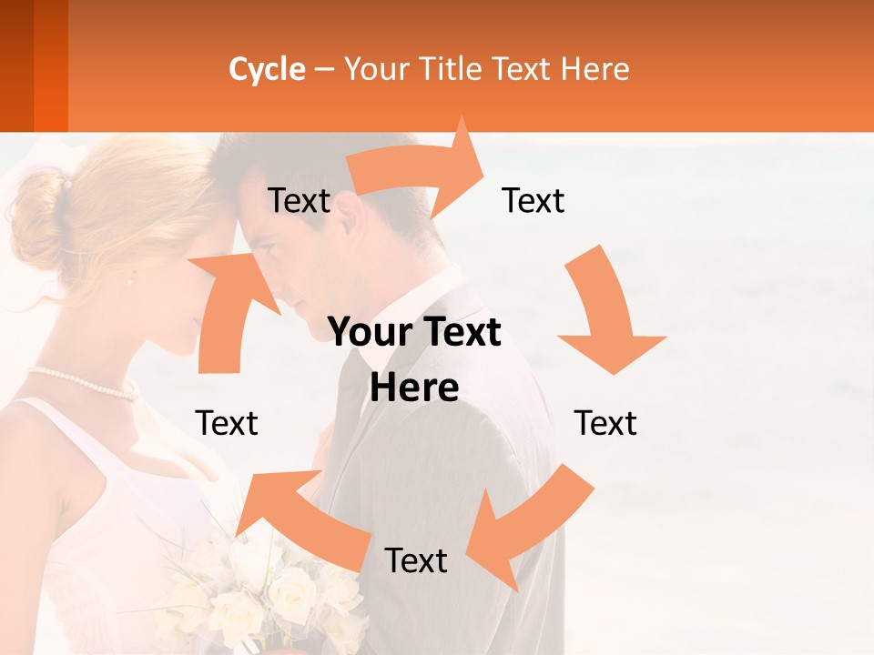 A Man And A Woman Standing Next To Each Other On A Beach PowerPoint Template