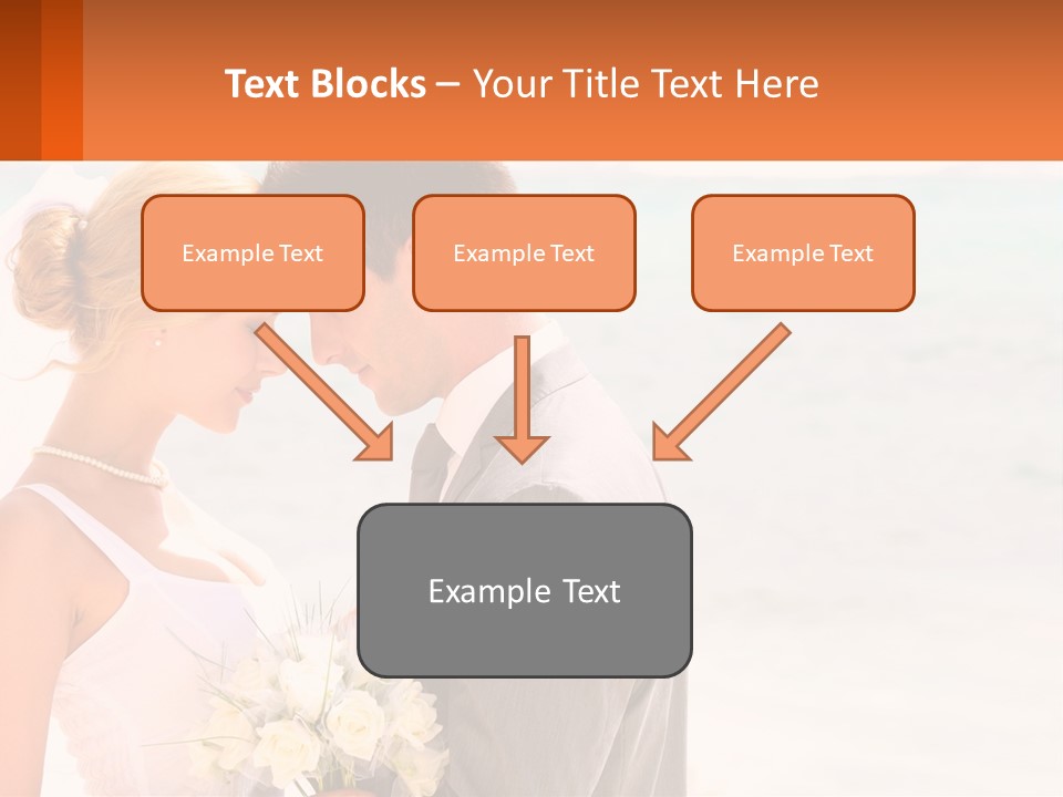 A Man And A Woman Standing Next To Each Other On A Beach PowerPoint Template