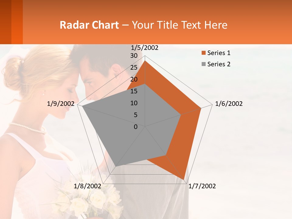 A Man And A Woman Standing Next To Each Other On A Beach PowerPoint Template