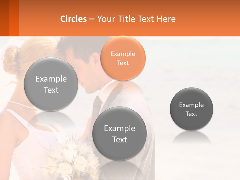 A Man And A Woman Standing Next To Each Other On A Beach PowerPoint Template