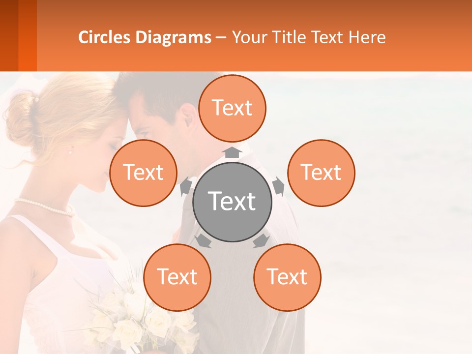 A Man And A Woman Standing Next To Each Other On A Beach PowerPoint Template