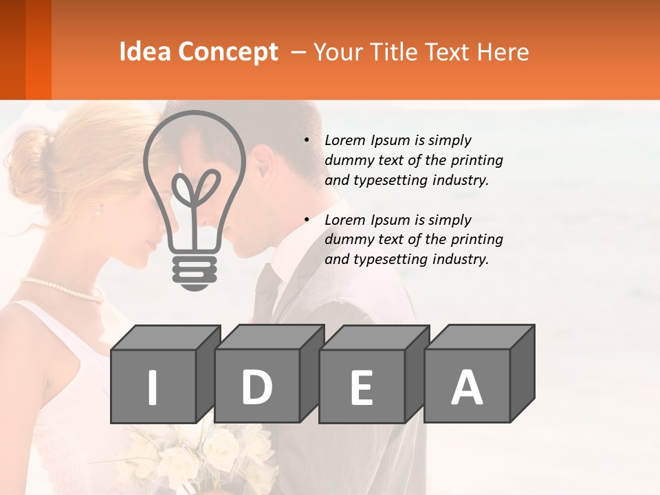 A Man And A Woman Standing Next To Each Other On A Beach PowerPoint Template