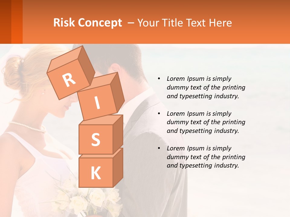 A Man And A Woman Standing Next To Each Other On A Beach PowerPoint Template