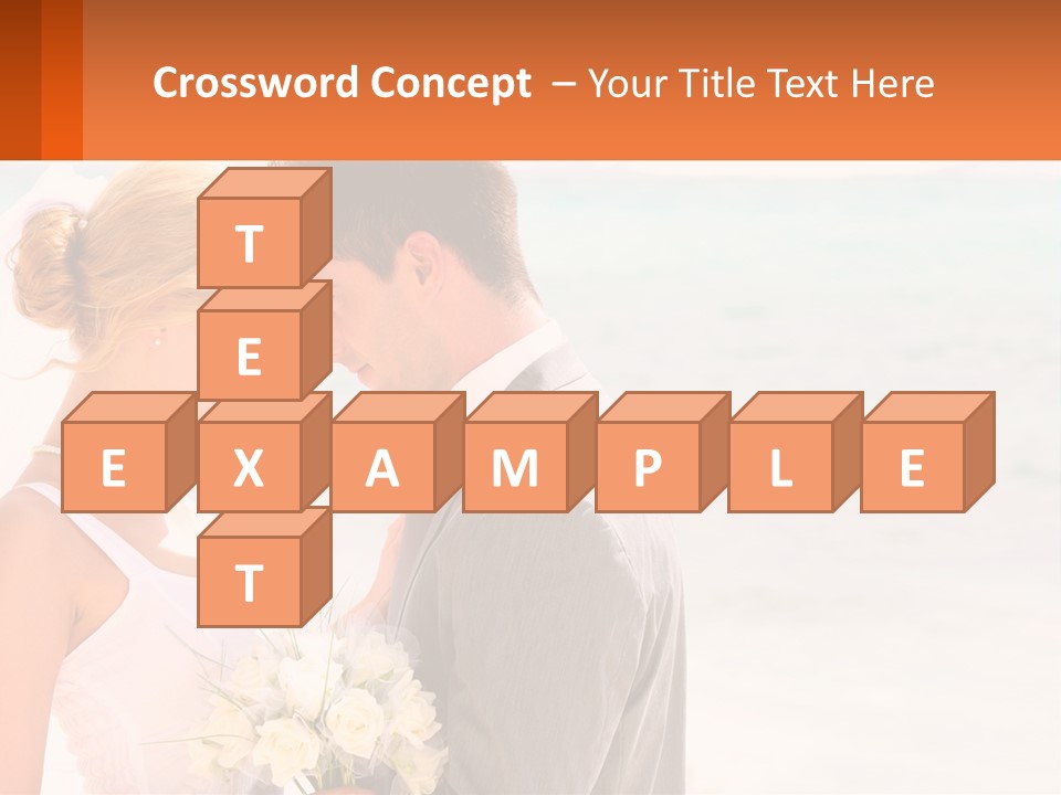 A Man And A Woman Standing Next To Each Other On A Beach PowerPoint Template