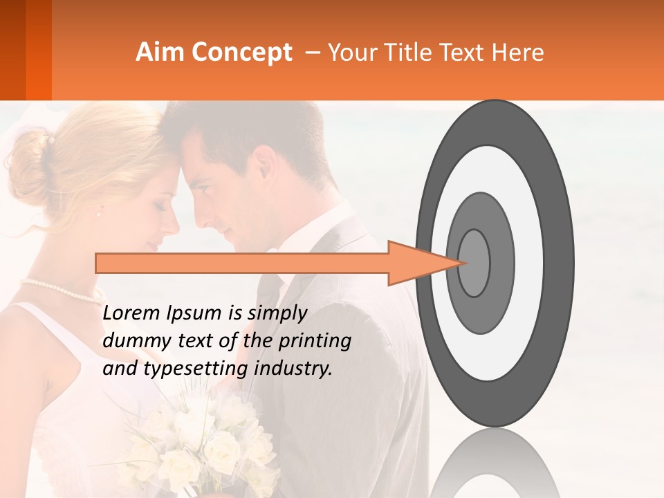 A Man And A Woman Standing Next To Each Other On A Beach PowerPoint Template