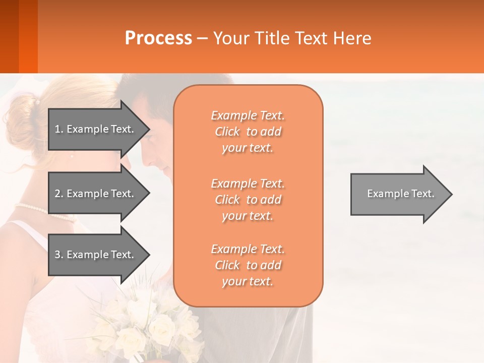 A Man And A Woman Standing Next To Each Other On A Beach PowerPoint Template