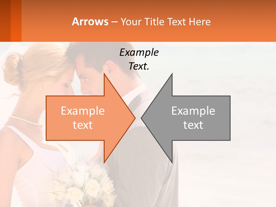 A Man And A Woman Standing Next To Each Other On A Beach PowerPoint Template