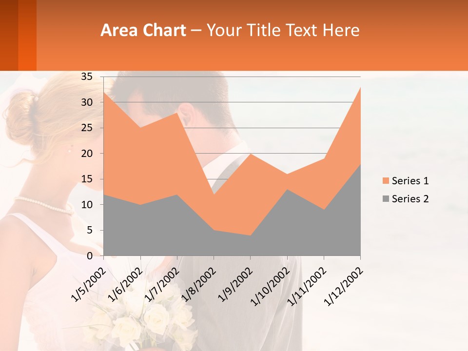 A Man And A Woman Standing Next To Each Other On A Beach PowerPoint Template