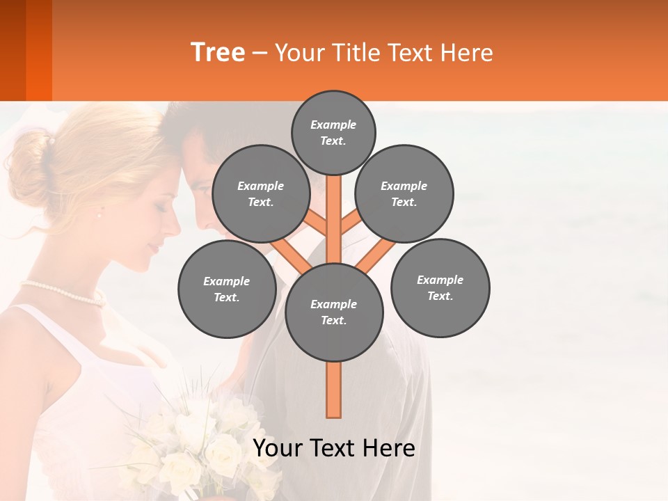 A Man And A Woman Standing Next To Each Other On A Beach PowerPoint Template