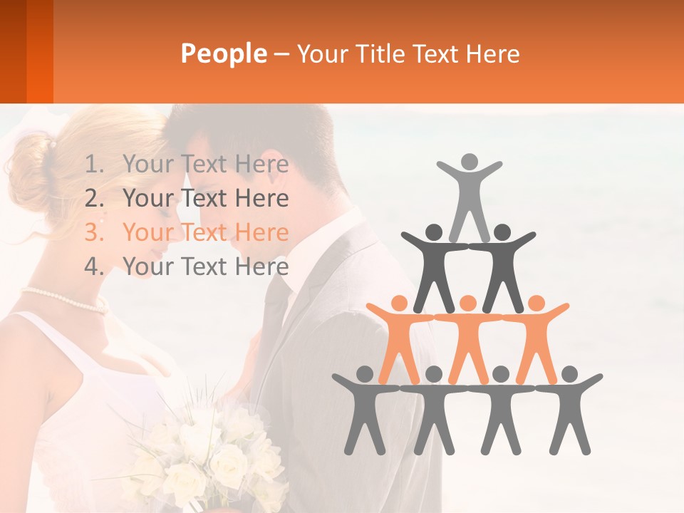 A Man And A Woman Standing Next To Each Other On A Beach PowerPoint Template