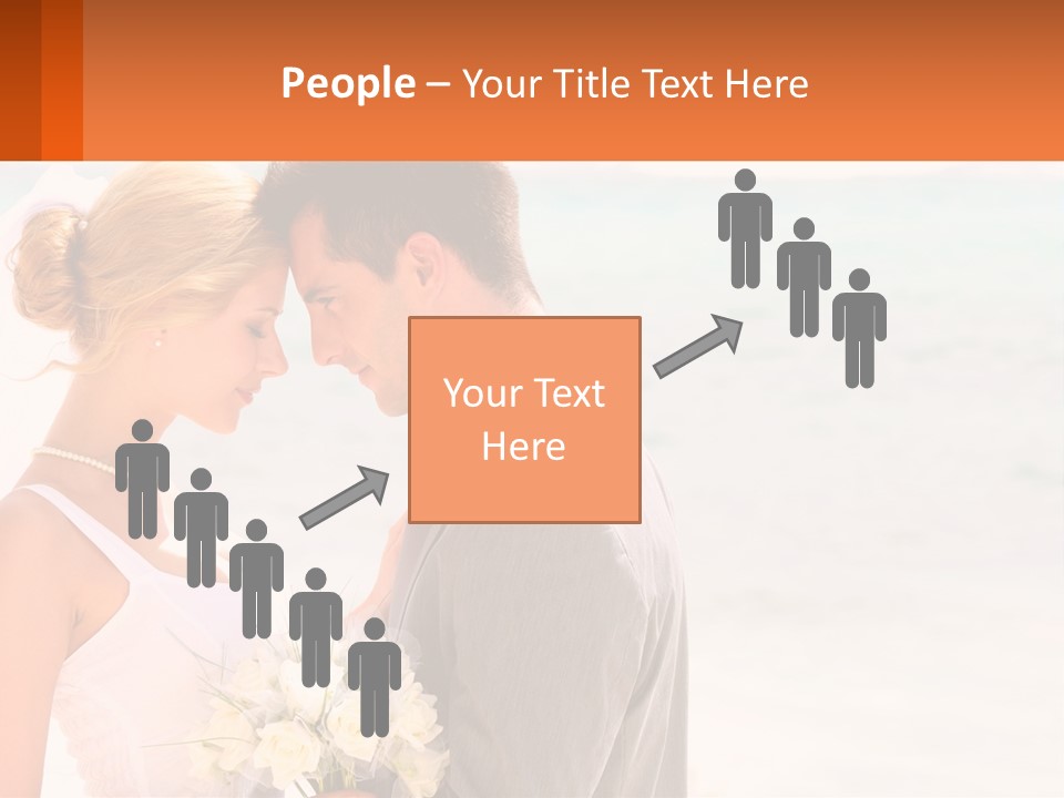 A Man And A Woman Standing Next To Each Other On A Beach PowerPoint Template