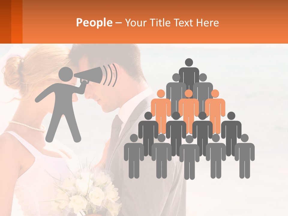 A Man And A Woman Standing Next To Each Other On A Beach PowerPoint Template