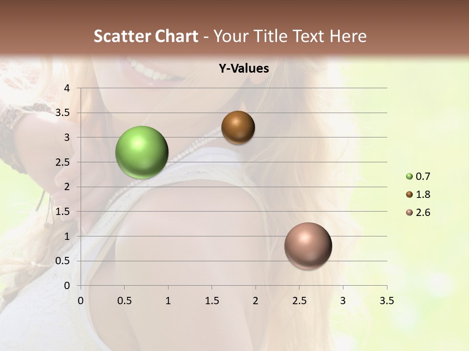 A Beautiful Blonde Woman Holding A Bird Powerpoint Template PowerPoint Template