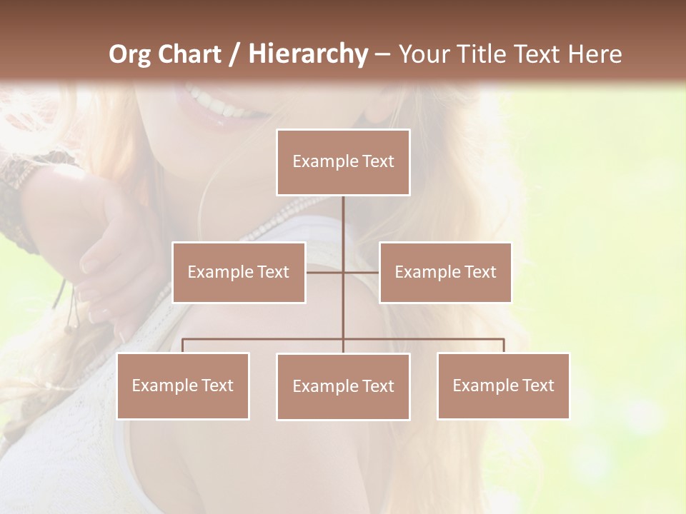 A Beautiful Blonde Woman Holding A Bird Powerpoint Template PowerPoint Template