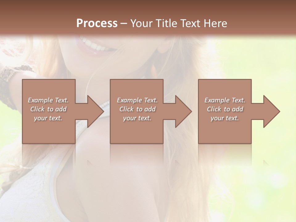 A Beautiful Blonde Woman Holding A Bird Powerpoint Template PowerPoint Template