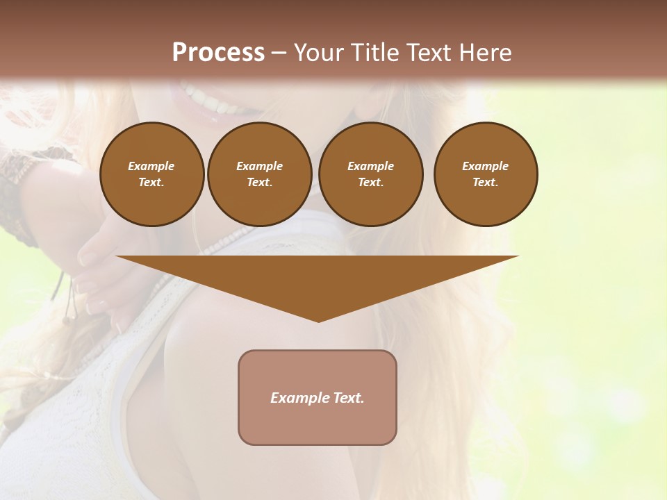 A Beautiful Blonde Woman Holding A Bird Powerpoint Template PowerPoint Template