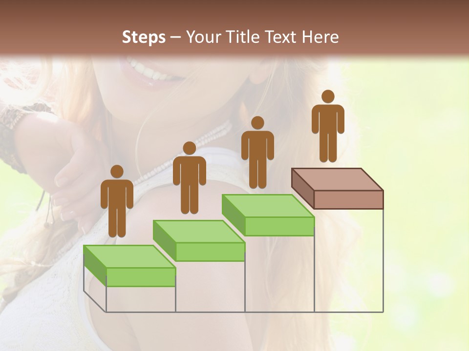 A Beautiful Blonde Woman Holding A Bird Powerpoint Template PowerPoint Template