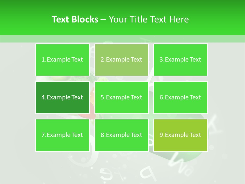 A Green Pill With Fruits And Vegetables In It PowerPoint Template