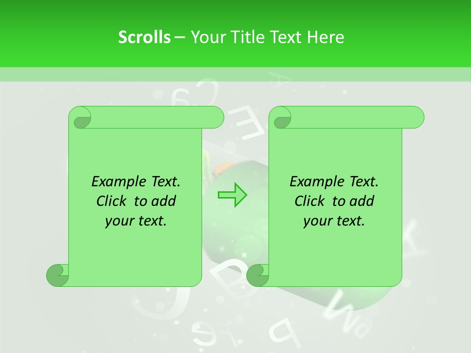 A Green Pill With Fruits And Vegetables In It PowerPoint Template