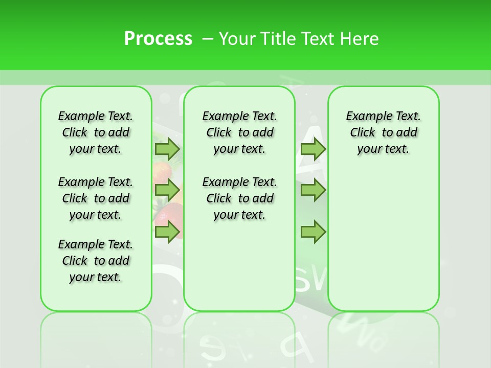 A Green Pill With Fruits And Vegetables In It PowerPoint Template