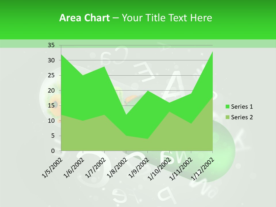 A Green Pill With Fruits And Vegetables In It PowerPoint Template
