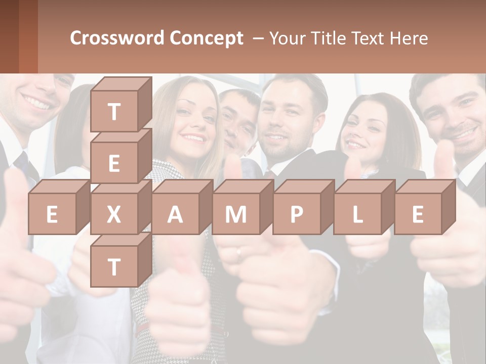 A Group Of Business People Giving Thumbs Up PowerPoint Template