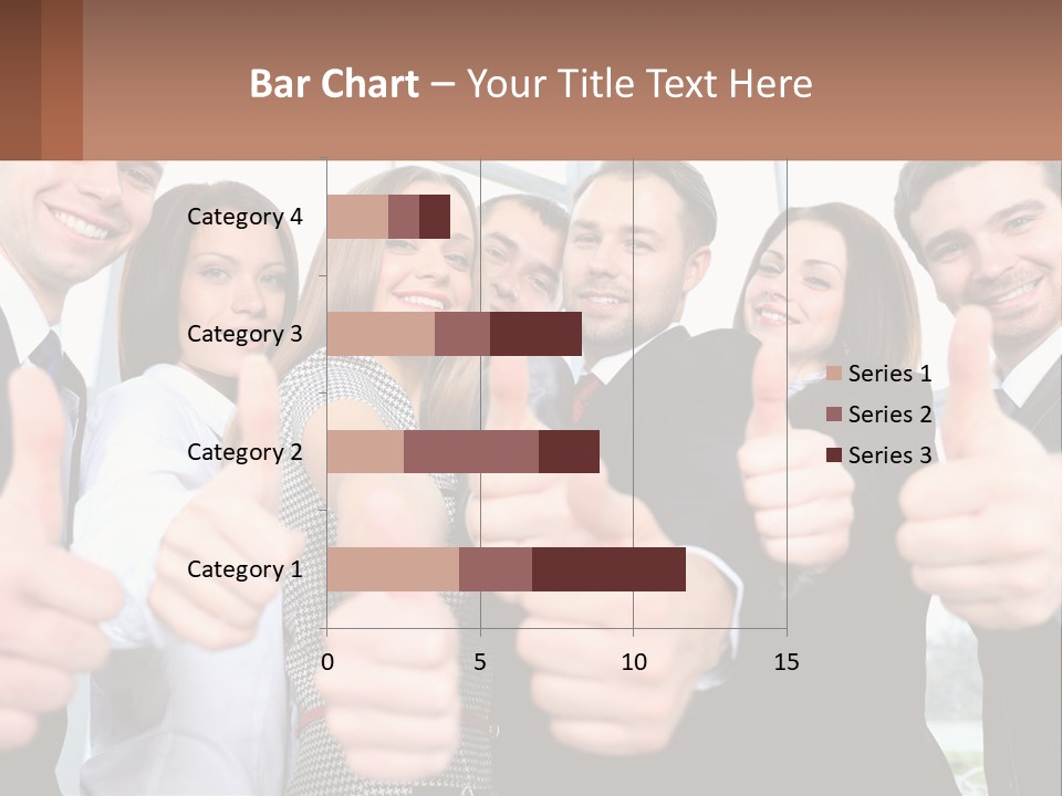 A Group Of Business People Giving Thumbs Up PowerPoint Template