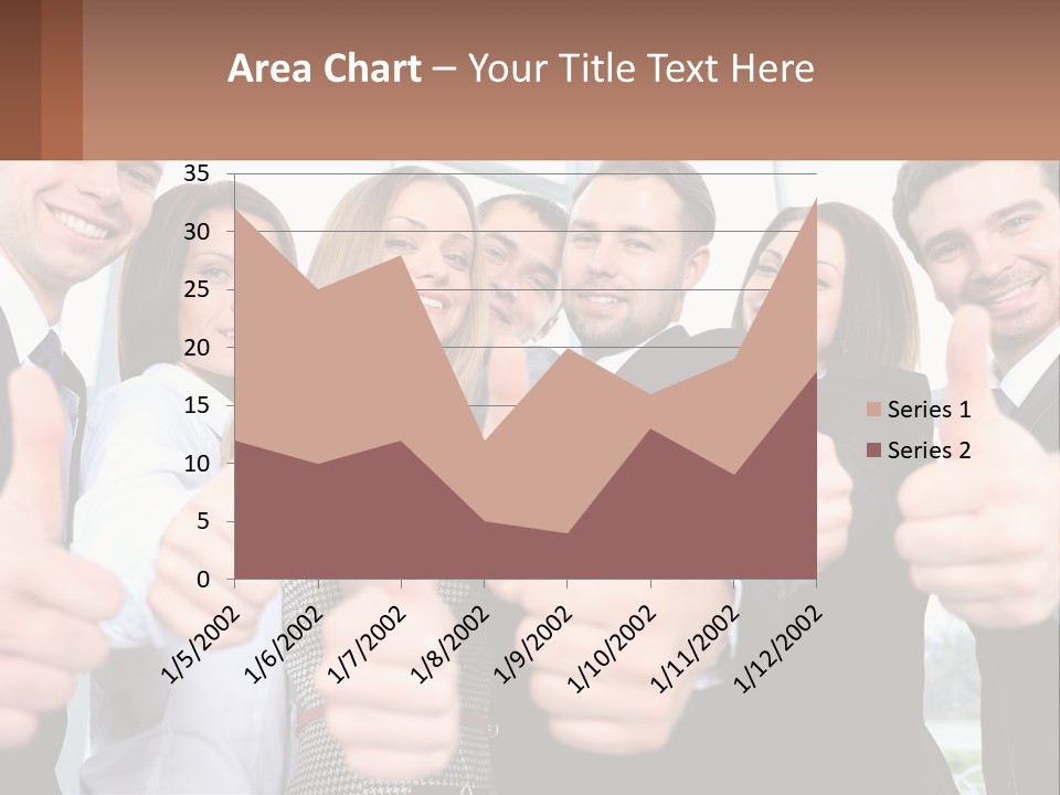 A Group Of Business People Giving Thumbs Up PowerPoint Template