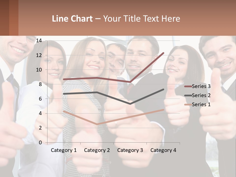 A Group Of Business People Giving Thumbs Up PowerPoint Template