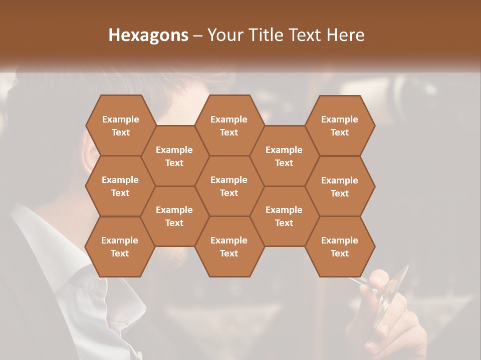 A Man Drinking A Glass Of Wine From A Wine Glass PowerPoint Template