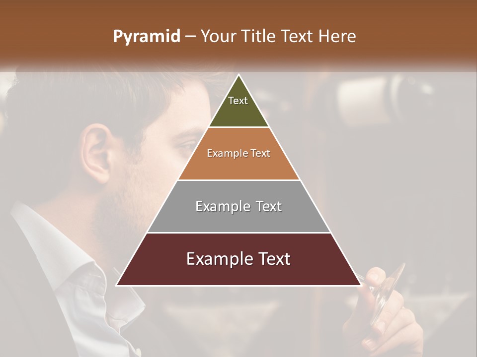 A Man Drinking A Glass Of Wine From A Wine Glass PowerPoint Template