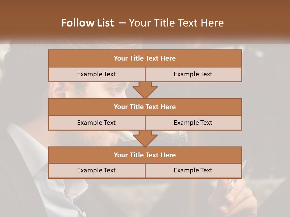 A Man Drinking A Glass Of Wine From A Wine Glass PowerPoint Template