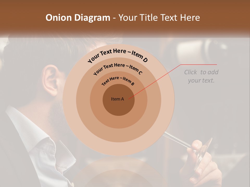 A Man Drinking A Glass Of Wine From A Wine Glass PowerPoint Template
