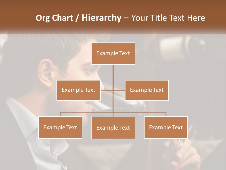 A Man Drinking A Glass Of Wine From A Wine Glass PowerPoint Template