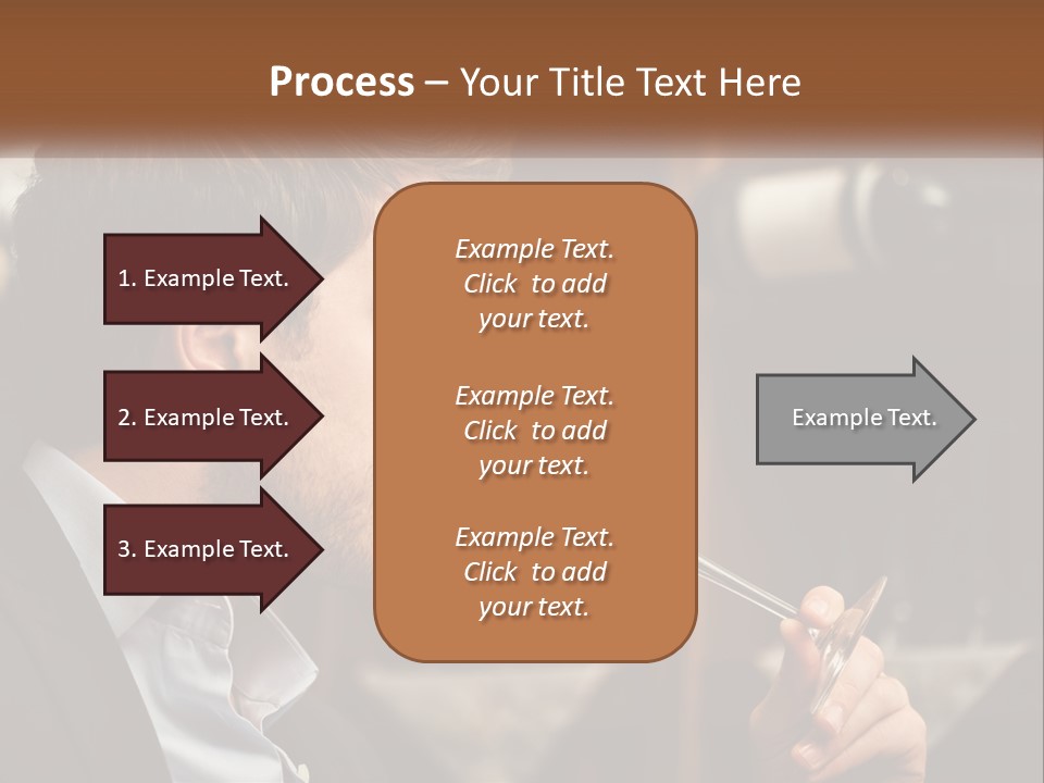 A Man Drinking A Glass Of Wine From A Wine Glass PowerPoint Template