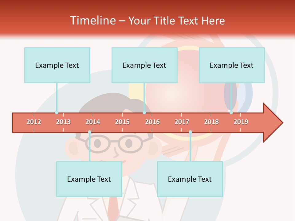 A Man In A Lab Coat Holding A Magnifying Glass PowerPoint Template