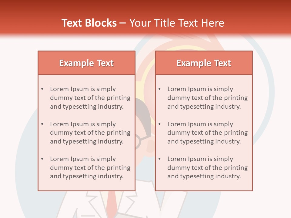A Man In A Lab Coat Holding A Magnifying Glass PowerPoint Template