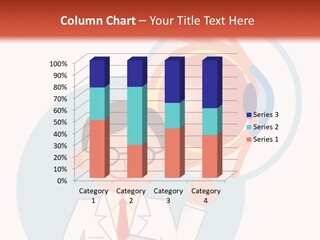 A Man In A Lab Coat Holding A Magnifying Glass PowerPoint Template