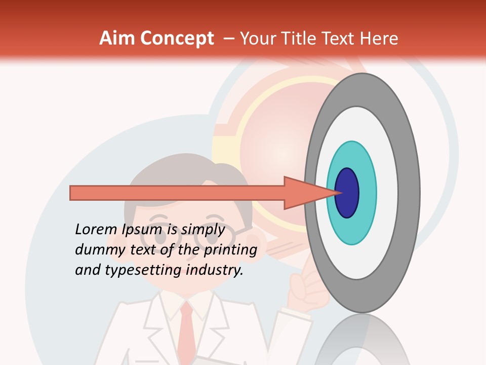 A Man In A Lab Coat Holding A Magnifying Glass PowerPoint Template