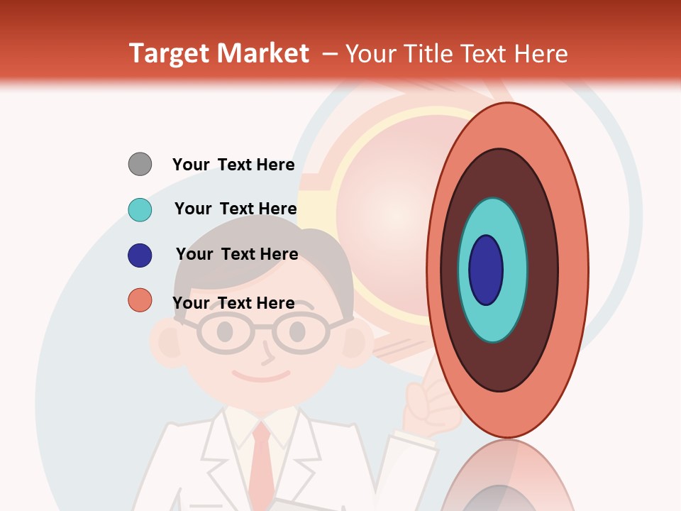 A Man In A Lab Coat Holding A Magnifying Glass PowerPoint Template