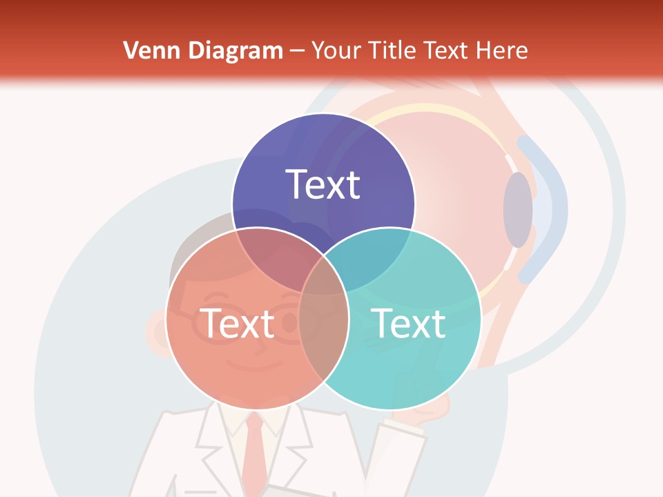 A Man In A Lab Coat Holding A Magnifying Glass PowerPoint Template