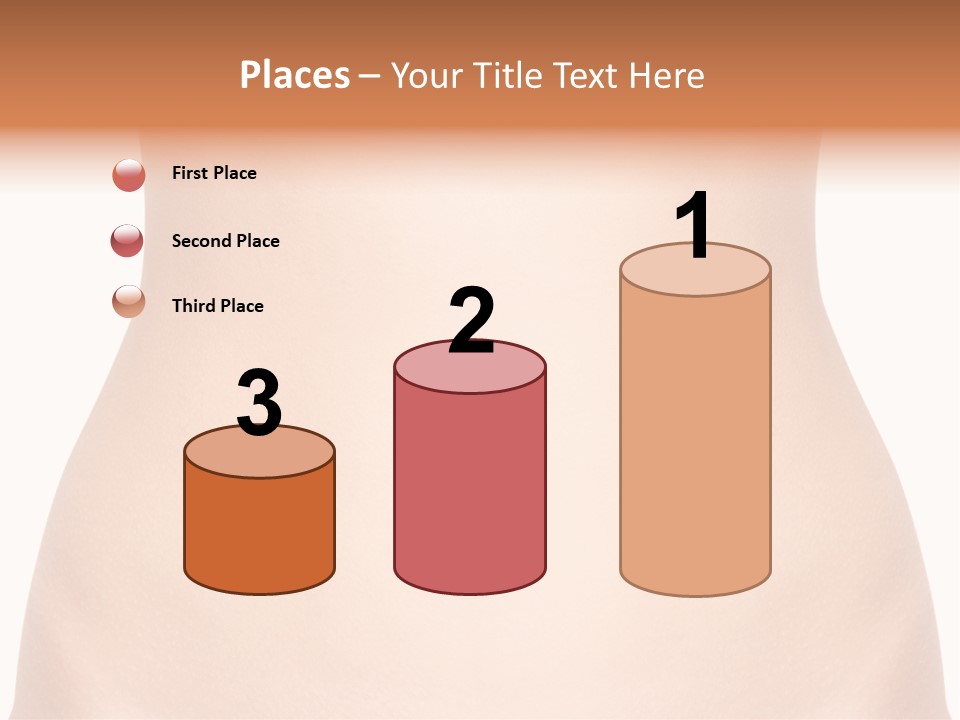 A Woman's Stomach With The Words Name Of Presentation On It PowerPoint Template