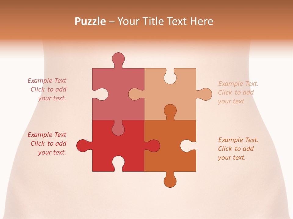 A Woman's Stomach With The Words Name Of Presentation On It PowerPoint Template